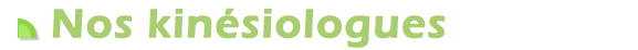 Kinésiologue